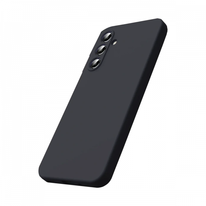 Newface Samsung Galaxy S25 FE Kılıf Nano içi Kadife Silikon - Siyah