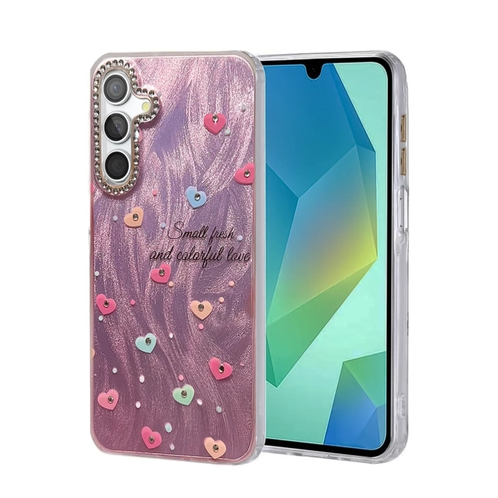 Newface Samsung Galaxy S25 Kılıf Blade Aynalı Desenli Kapak