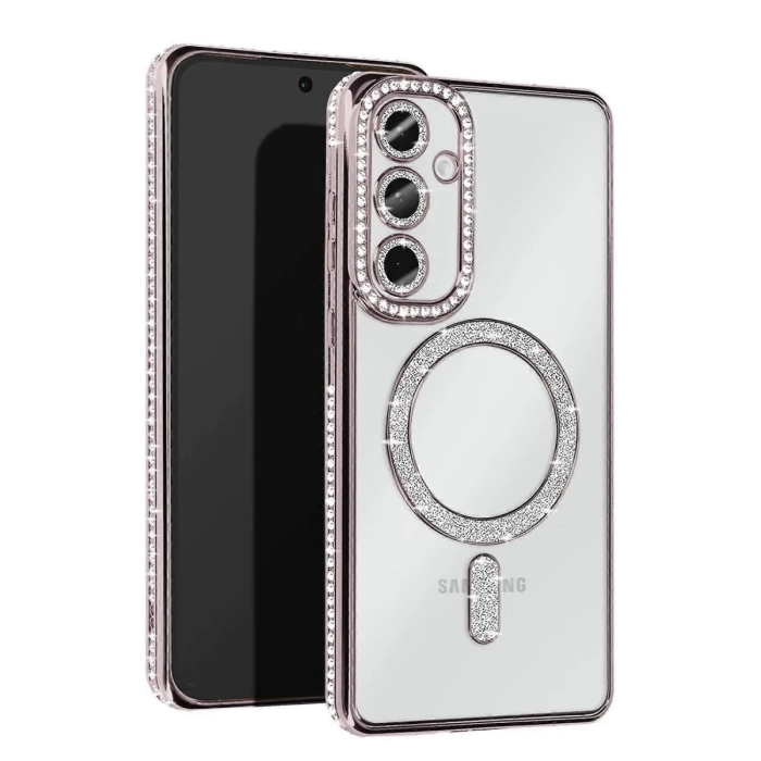 Newface Samsung Galaxy S25 Kılıf Joke Simli Magneticsafe Kılıf