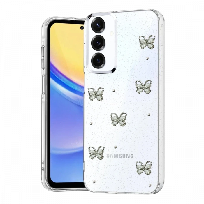 Newface Samsung Galaxy S25 Plus Fiyonk Desenli Kapak