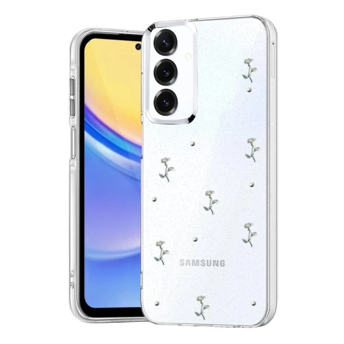 Newface Samsung Galaxy S25 Plus Fiyonk Desenli Kapak