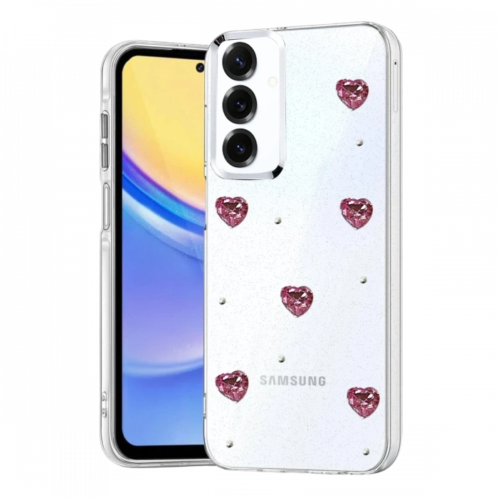 Newface Samsung Galaxy S25 Plus Fiyonk Desenli Kapak