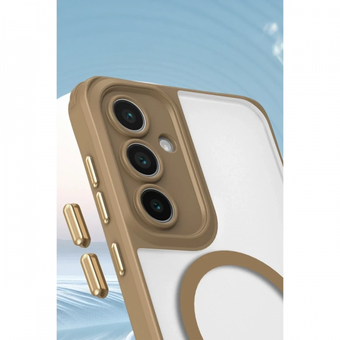 Newface Samsung Galaxy S25 Plus Kılıf Enka Magsafe Silikon Kılıf