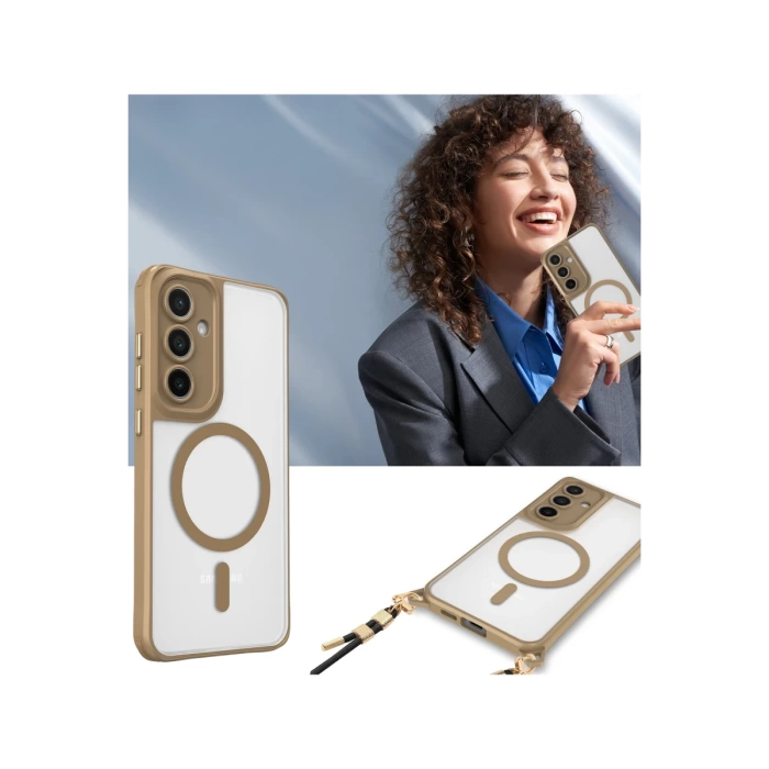 Newface Samsung Galaxy S25 Plus Kılıf Enka Magsafe Silikon Kılıf