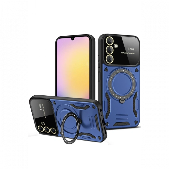 Newface Samsung Galaxy S25 Plus Kılıf Joy Lens Standlı Kapak