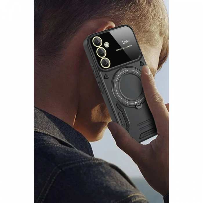 Newface Samsung Galaxy S25 Plus Kılıf Joy Lens Standlı Kapak