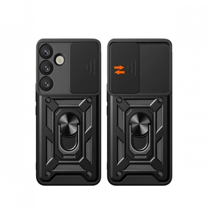 Newface Samsung Galaxy S25 Plus Kılıf Pars Lens Yüzüklü Silikon