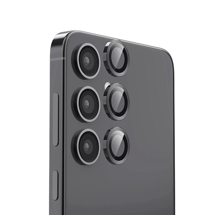 Newface Samsung Galaxy S25 Plus Raze Metal Kamera Lens - Siyah