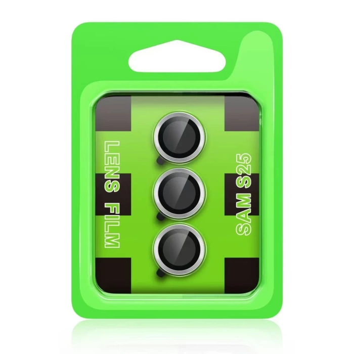 Newface Samsung Galaxy S25 Plus Raze Metal Kamera Lens - Siyah