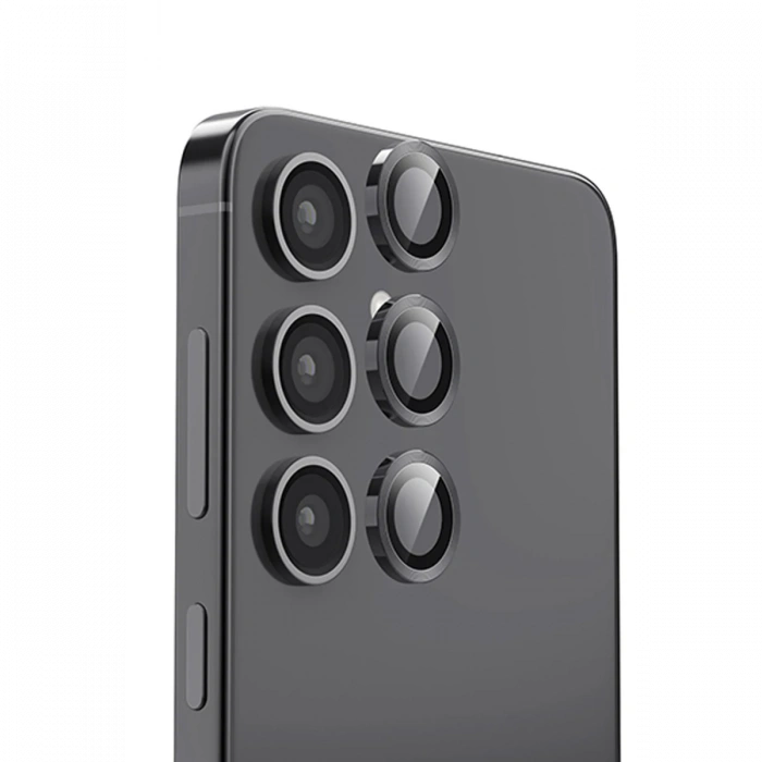 Newface Samsung Galaxy S25 Raze Metal Kamera Lens - Siyah