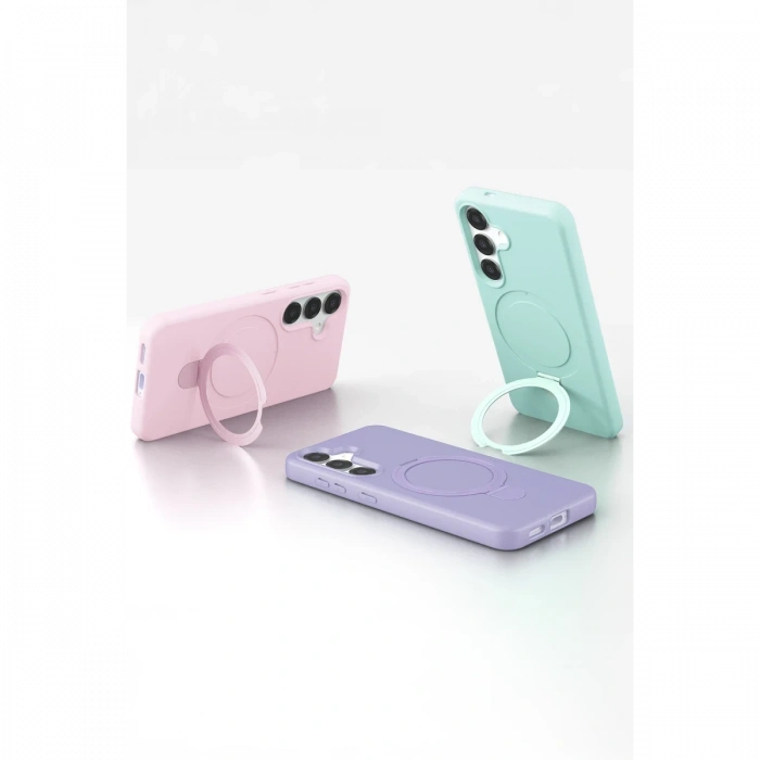 Newface Samsung Galaxy S25 Regal Magsafe Standlı Kapak