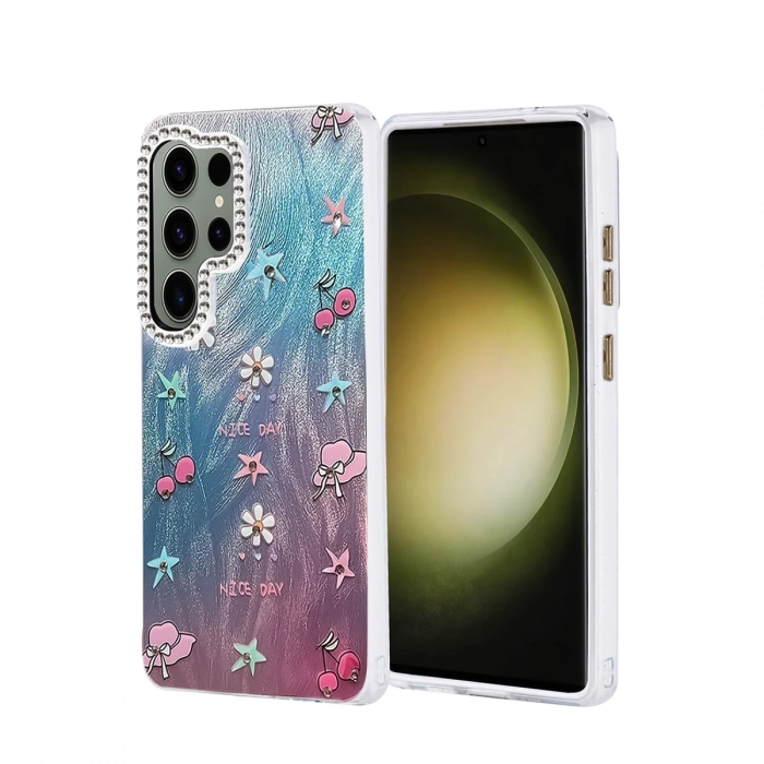 Newface Samsung Galaxy S25 Ultra Kılıf Blade Aynalı Desenli Kapak