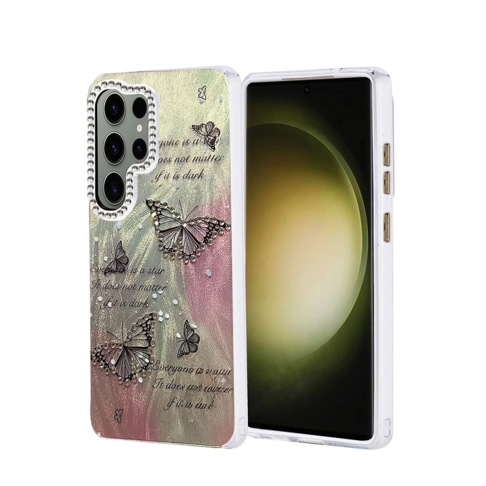 Newface Samsung Galaxy S25 Ultra Kılıf Blade Aynalı Desenli Kapak