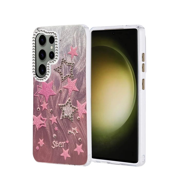 Newface Samsung Galaxy S25 Ultra Kılıf Blade Aynalı Desenli Kapak