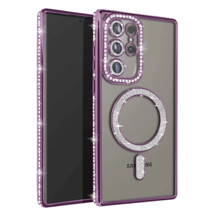 Newface Samsung Galaxy S25 Ultra Kılıf Joke Simli Magneticsafe Kılıf