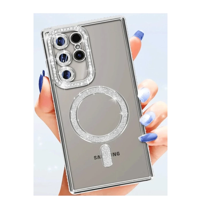 Newface Samsung Galaxy S25 Ultra Kılıf Joke Simli Magneticsafe Kılıf