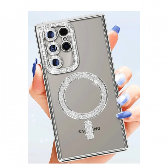 Samsung Galaxy S25 Ultra Kılıf Joke Simli Magneticsafe Kılıf