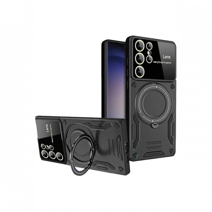 Newface Samsung Galaxy S25 Ultra Kılıf Joy Lens Standlı Kapak