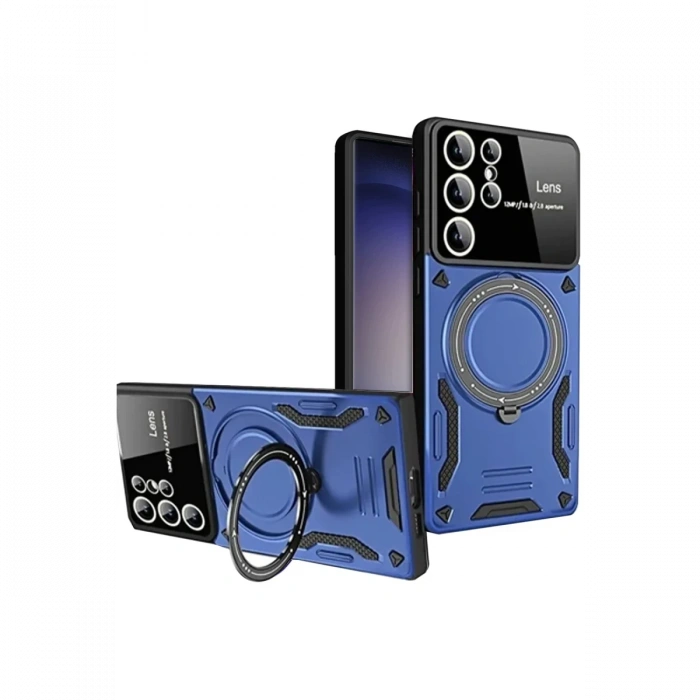 Newface Samsung Galaxy S25 Ultra Kılıf Joy Lens Standlı Kapak