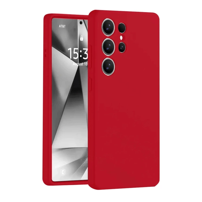 Newface Samsung Galaxy S25 Ultra Kılıf Nano içi Kadife Silikon