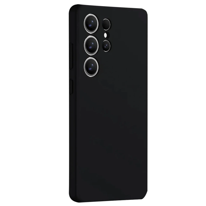 Newface Samsung Galaxy S25 Ultra Kılıf Nano içi Kadife Silikon - Siyah