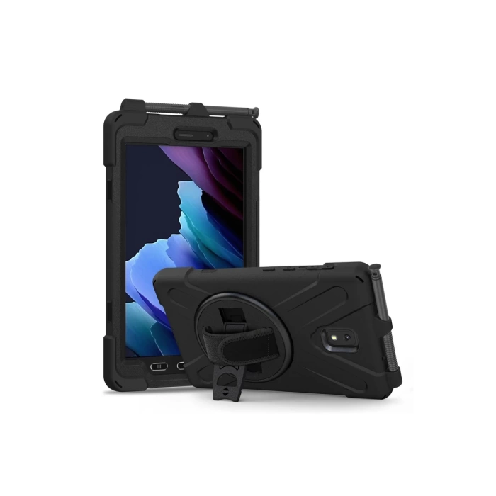 Newface Samsung Galaxy T577 Tab Active 3 Kılıf Amazing Tablet Kapak - Siyah