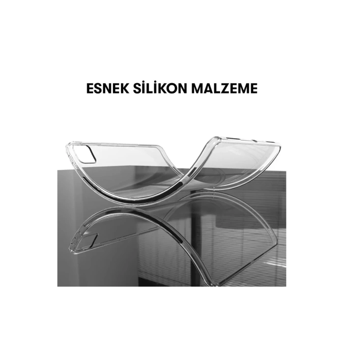 Newface Samsung Galaxy T737 Tab S7 FE 12.4 Kılıf Anti Şeffaf Tablet Silikon - Şeffaf