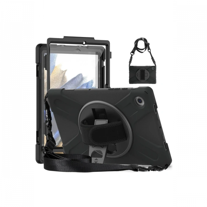 Samsung Galaxy Tab A9 Kılıf Amazing Tablet Kapak - Siyah