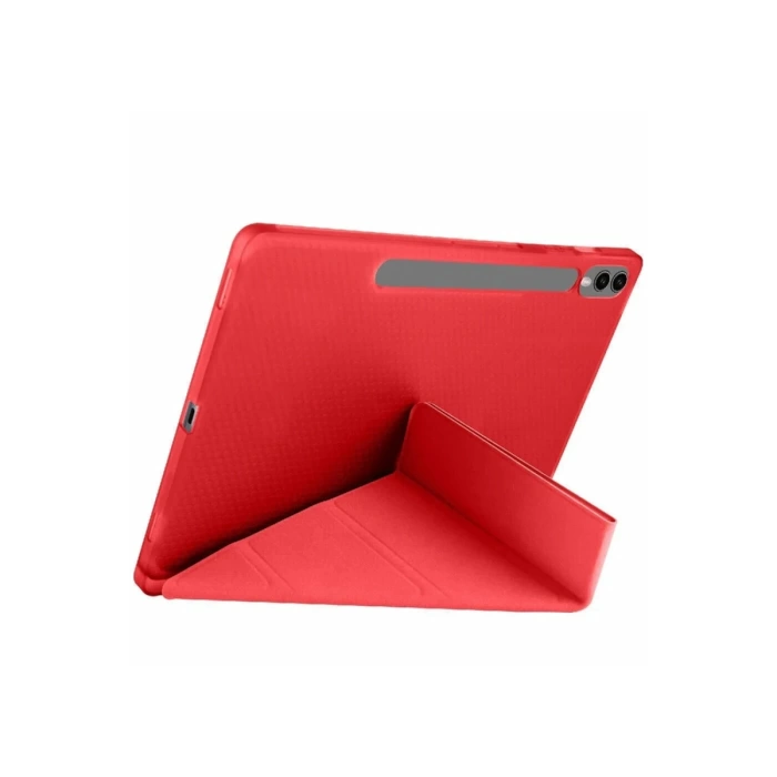 Newface Samsung Galaxy X610 Tab S9 FE Plus 12.4 Kılıf Kalemlikli Mars Tablet Kılıfı - Kırmızı