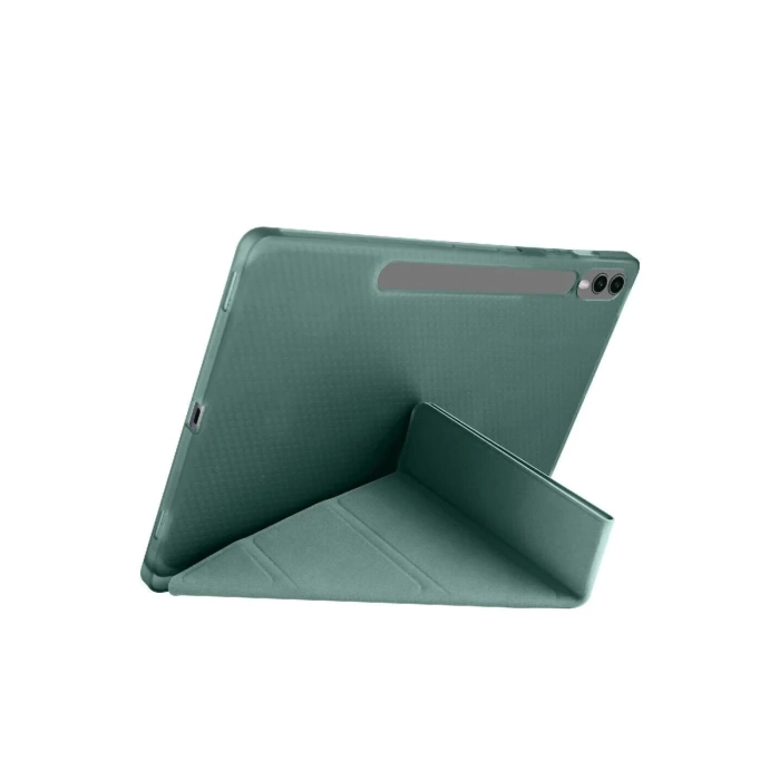 Newface Samsung Galaxy X610 Tab S9 FE Plus 12.4 Kılıf Kalemlikli Mars Tablet Kılıfı - Koyu Yeşil