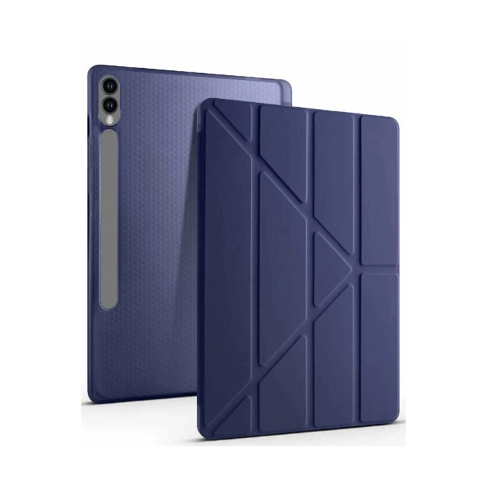 Newface Samsung Galaxy X610 Tab S9 FE Plus 12.4 Kılıf Kalemlikli Mars Tablet Kılıfı - Lacivert