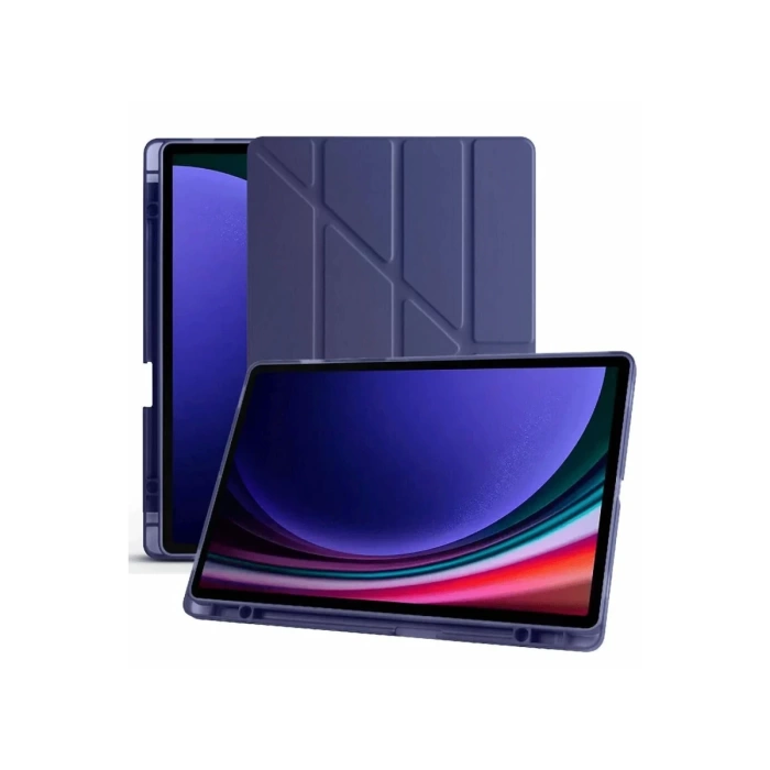 Newface Samsung Galaxy X610 Tab S9 FE Plus 12.4 Kılıf Kalemlikli Mars Tablet Kılıfı - Lacivert