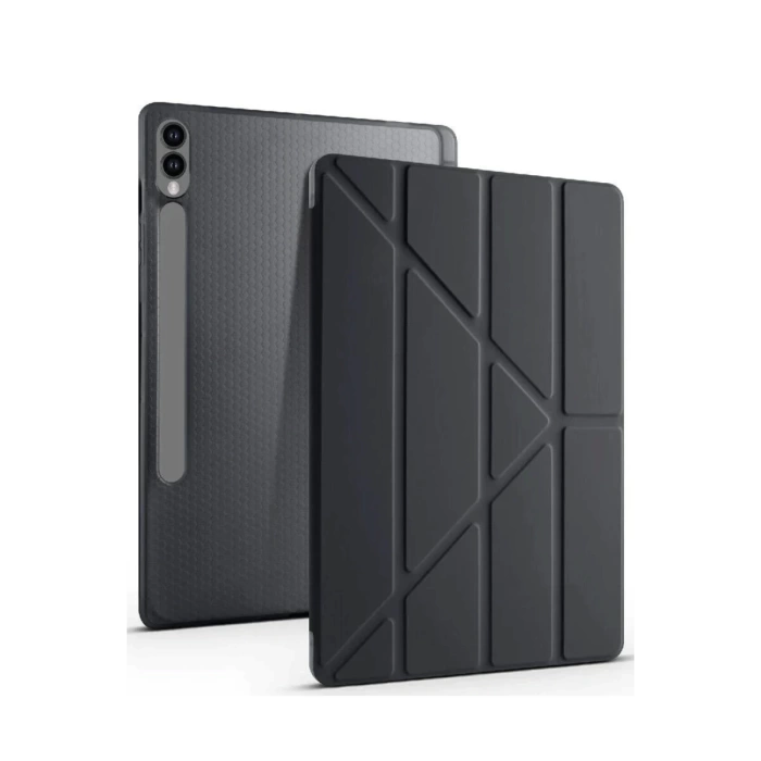 Newface Samsung Galaxy X610 Tab S9 FE Plus 12.4 Kılıf Kalemlikli Mars Tablet Kılıfı - Siyah