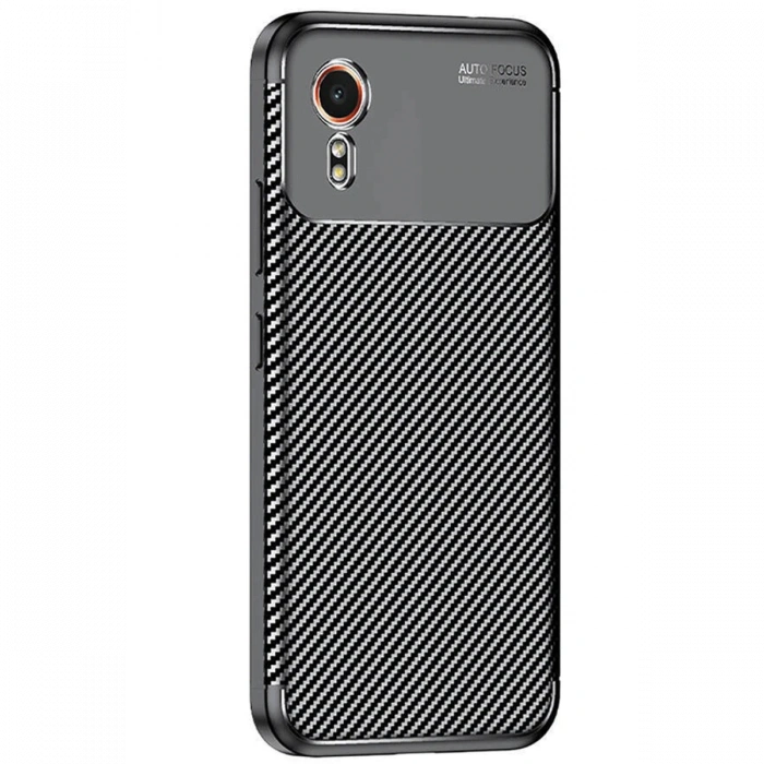 Samsung Galaxy XCover 7 Kılıf Auto Focus Karbon Kapak - Siyah