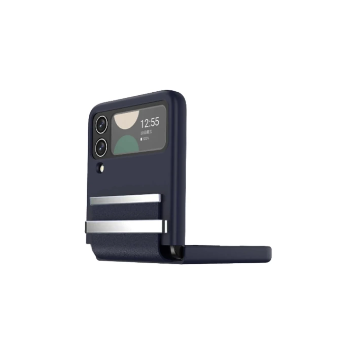 Newface Samsung Galaxy Z Flip 4 Kılıf Belt Flip Kapak