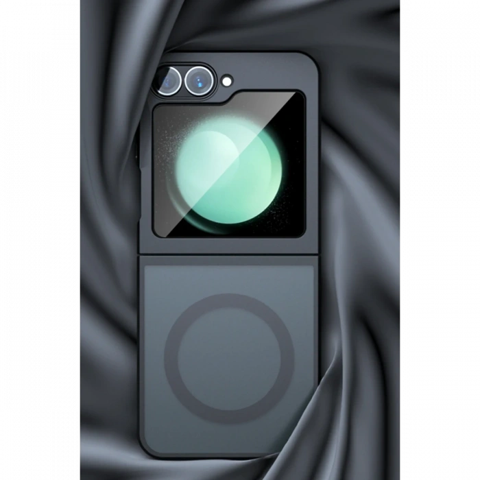 Newface Samsung Galaxy Z Flip 5 Kılıf Blur Fold Magsafe Kapak - Mat Siyah