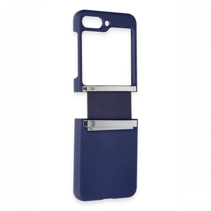 Newface Samsung Galaxy Z Flip 6 Kılıf Belt Flip Kapak - Lacivert