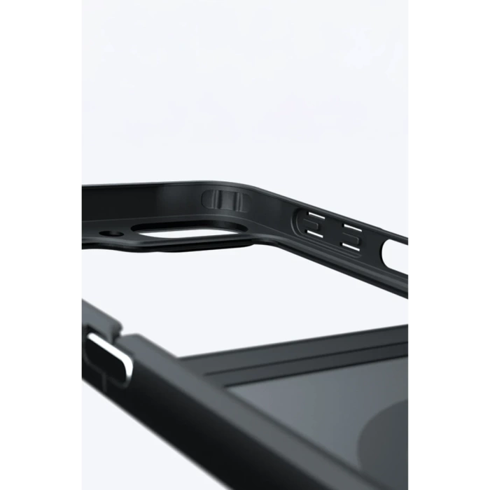 Newface Samsung Galaxy Z Flip 6 Kılıf Blur Fold Magsafe Kapak - Siyah