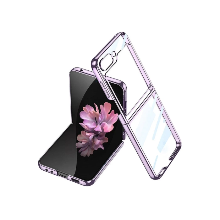 Newface Samsung Galaxy Z Flip 6 Kılıf Fold Element Kapak - Mor