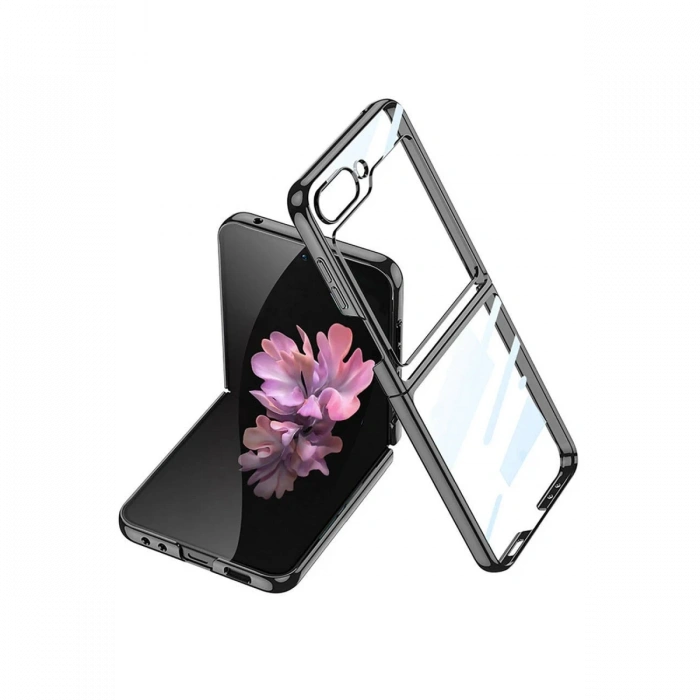 Newface Samsung Galaxy Z Flip 6 Kılıf Fold Element Kapak - Siyah