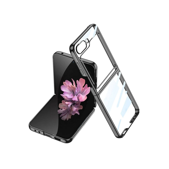 Newface Samsung Galaxy Z Flip 6 Kılıf Fold Element Kapak - Siyah