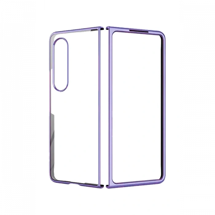 Newface Samsung Galaxy Z Fold 4 Kılıf Fold Element Kapak - Mor