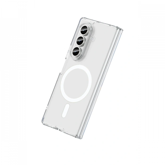Newface Samsung Galaxy Z Fold 7 Kılıf Magneticsafe Şeffaf Silikon - Şeffaf