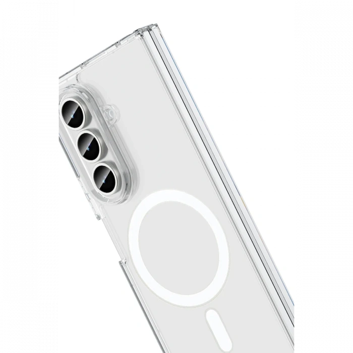 Newface Samsung Galaxy Z Fold 7 Kılıf Magneticsafe Şeffaf Silikon - Şeffaf
