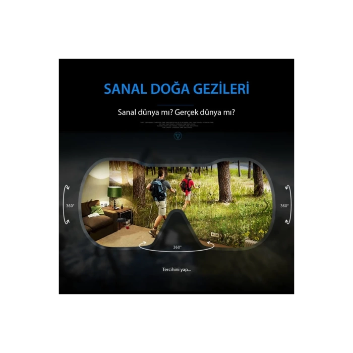Newface Shinecon SC-G02ED 3D Sanal Gerçeklik Gözlüğü - Siyah