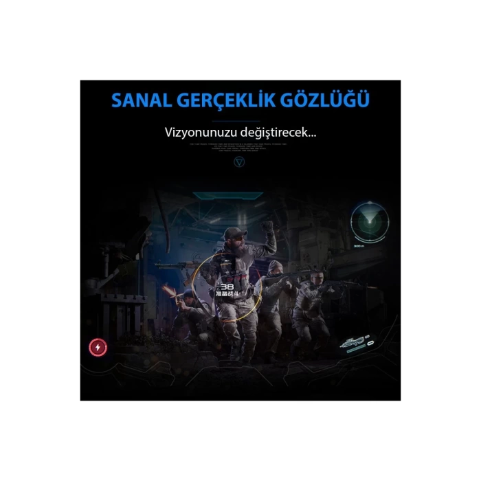 Newface Shinecon SC-G02ED 3D Sanal Gerçeklik Gözlüğü - Siyah