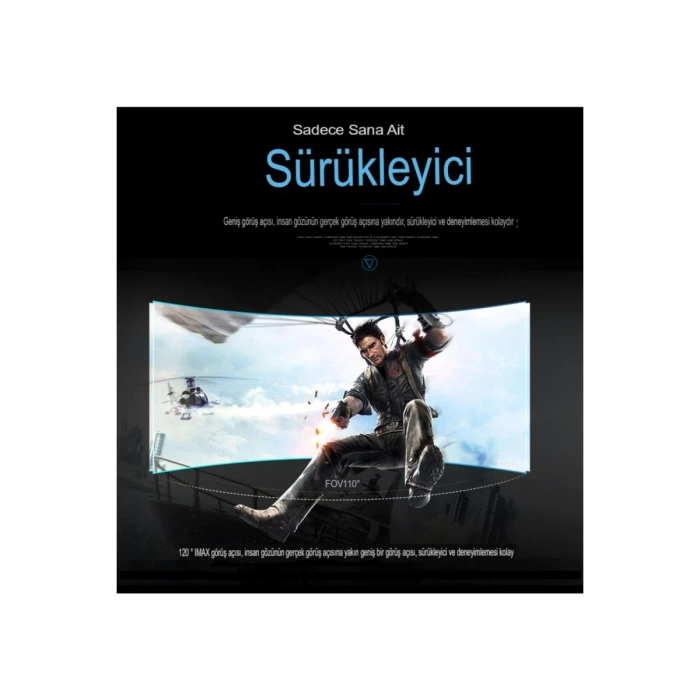 Newface Shinecon SC-G02ED 3D Sanal Gerçeklik Gözlüğü - Siyah