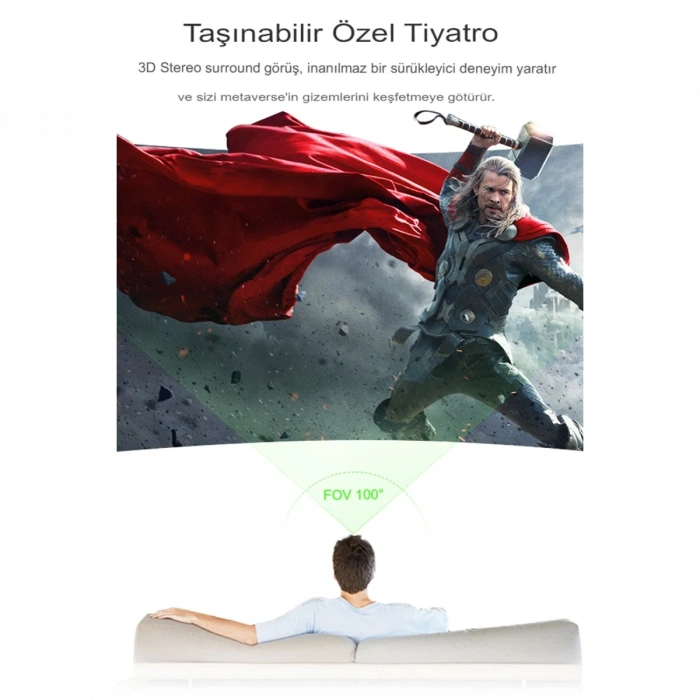 Newface Shinecon SC-G04EA 3D Sanal Gerçeklik Gözlüğü - Siyah