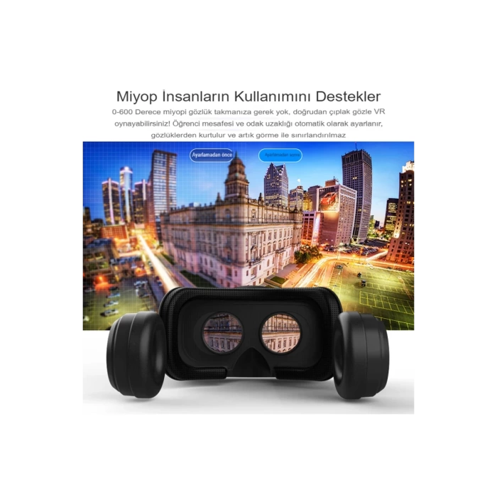 Newface Shinecon SC-G04EA 3D Sanal Gerçeklik Gözlüğü - Siyah