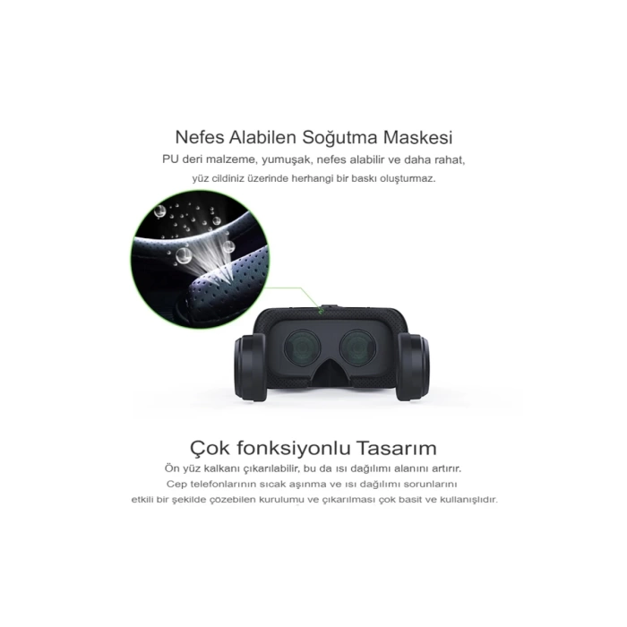 Newface Shinecon SC-G04EA 3D Sanal Gerçeklik Gözlüğü - Siyah